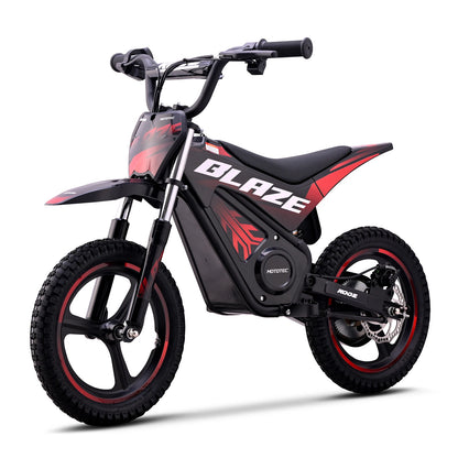 KOOZ HP01E 36V 350W Electric Dirt Bike for Kids, 2 Speed Modes, Electric Motorcycle Up to 15.5 MPH & 9.5 Miles Long-Range.