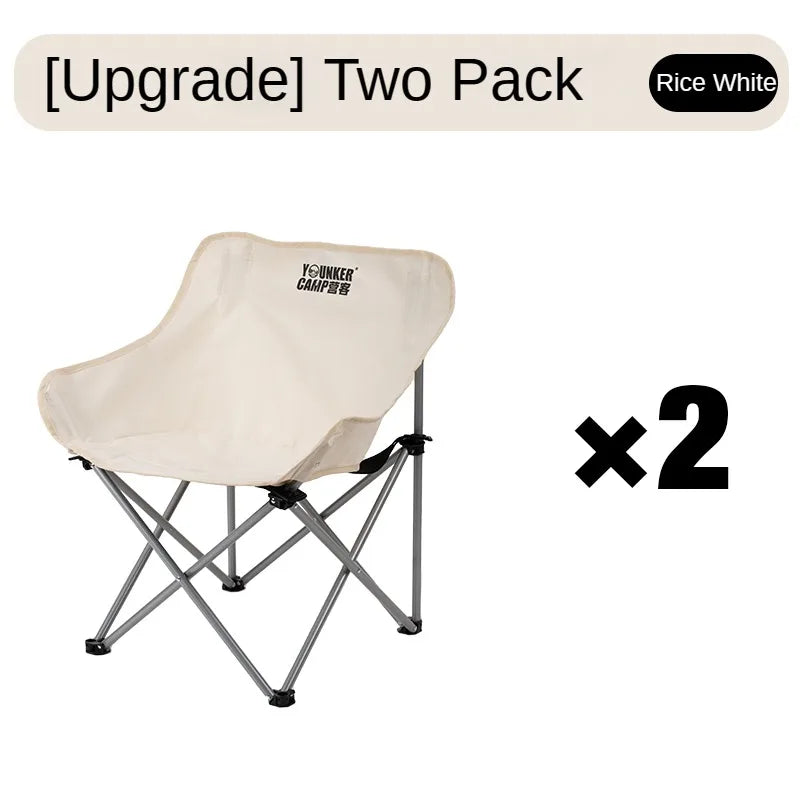 Outdoor Folding Moon Chair Portable Chair Camping Chair Picnic Gear Fishing Small Horse Stool Student Sketching
