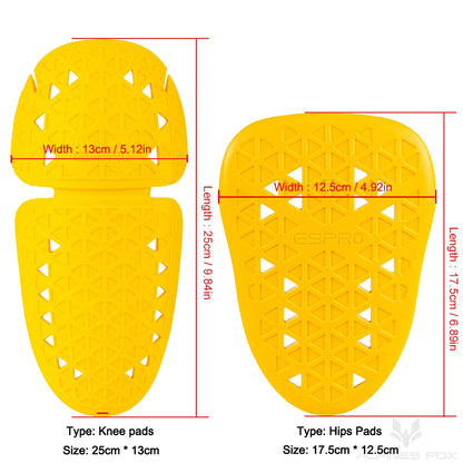 Universal CE Level 2 Certified Motorcycle Armor Jacket Insert Back Protector Anti-Shock Rider Armor Back Spine Protective Pad
