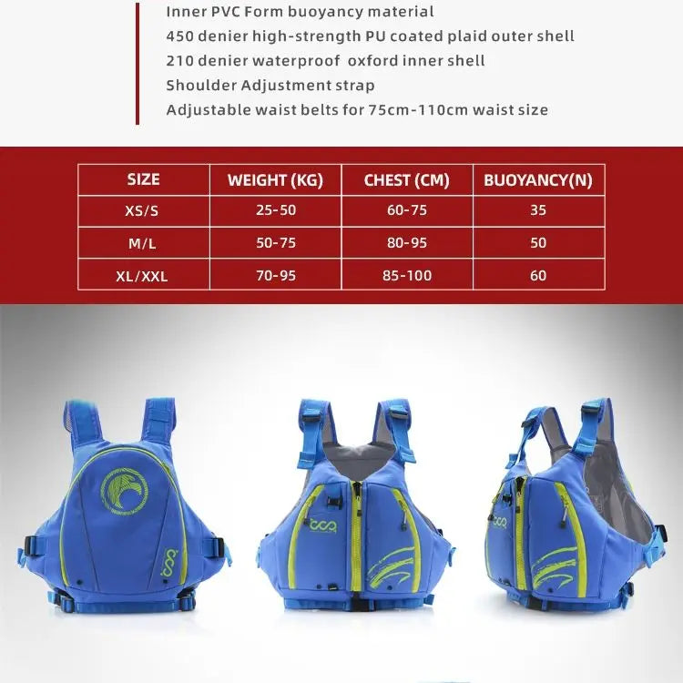 Adult Kids Kayak Life Jackets Approved EN ISO 12402-5 Certified Buoyancy Aids Youth Safety Fishing Vest