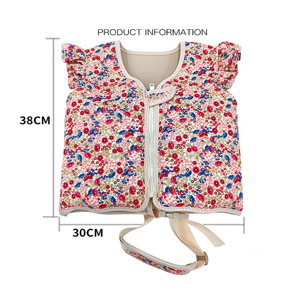 SWROW 1-6 Years Children Swim Safety Assisted Buoyancy Vest Toddler Swimming Training Kayak Beach Watersports Swimwear