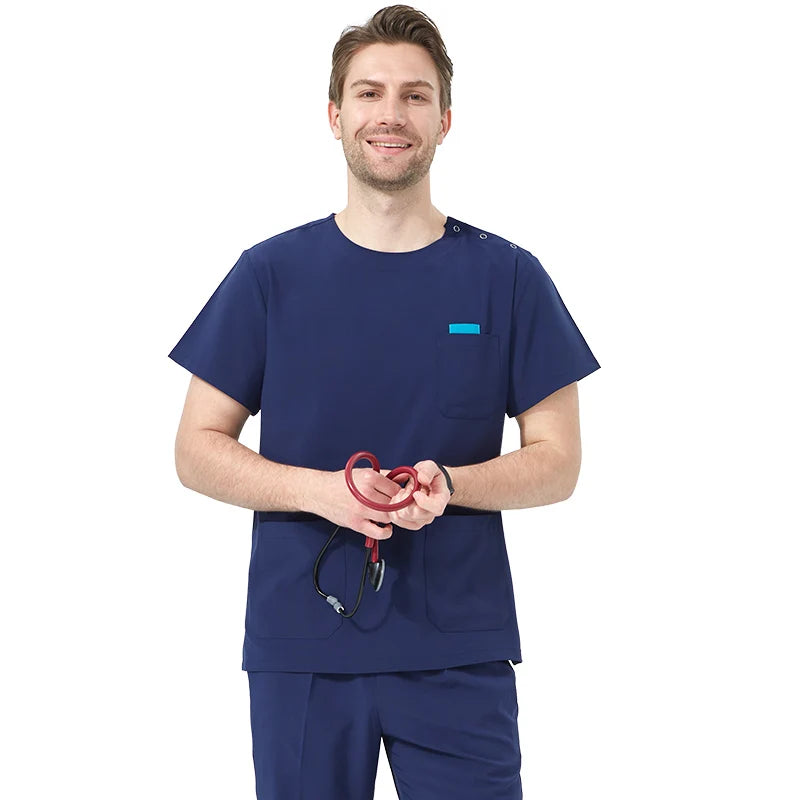Quick-Dry Hospital Working Clothes Breathable Doctor Nurse Uniforms Women's Orthopaedic Surgeon Stretch Medical Scrub Set S02