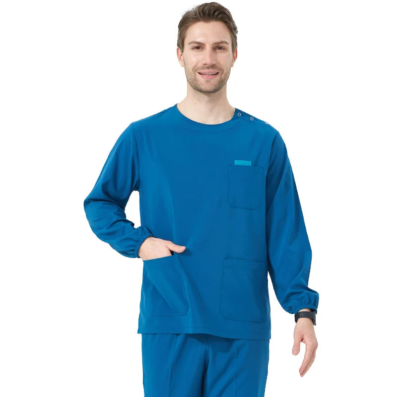 Quick-Dry Hospital Working Clothes Breathable Doctor Nurse Uniforms Women's Orthopaedic Surgeon Stretch Medical Scrub Set S02