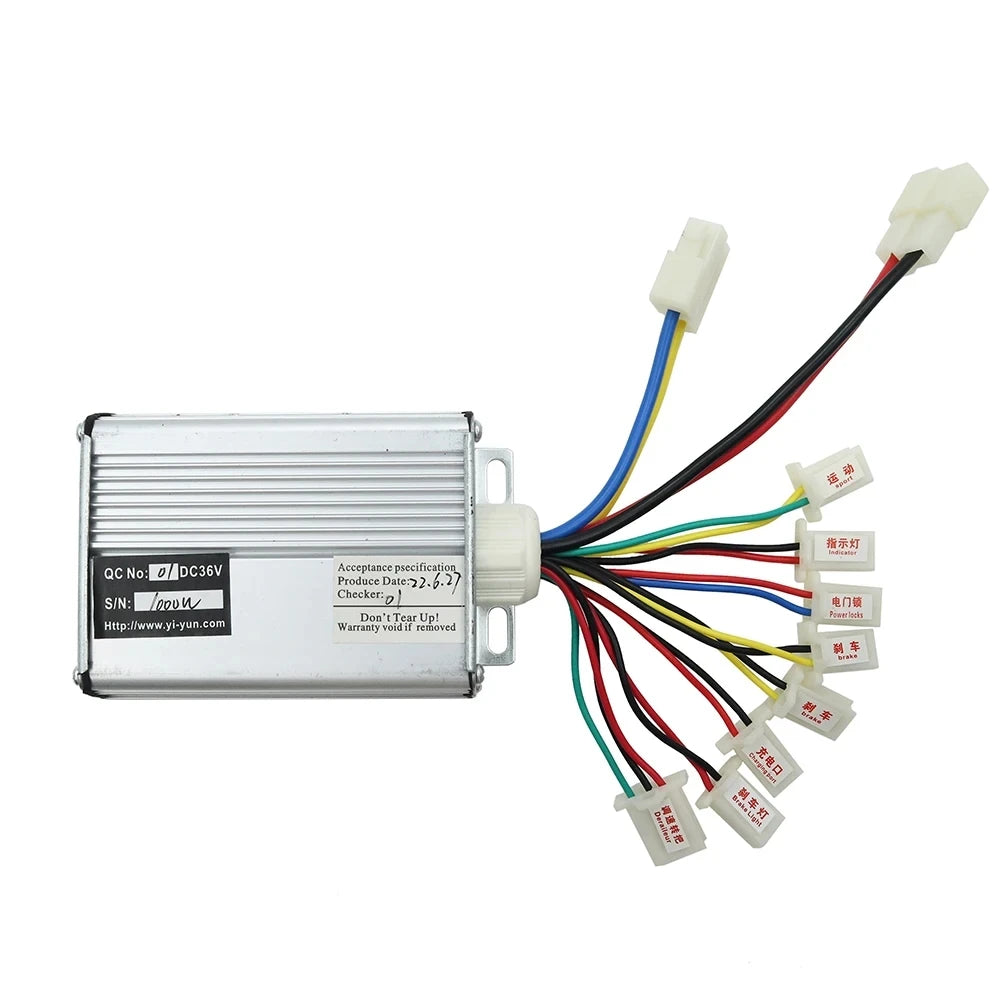 36V 48V1000W Smart Brushless Controller With Key Power Speed Rotary Throttle For Electric Scooter Bike Accessories