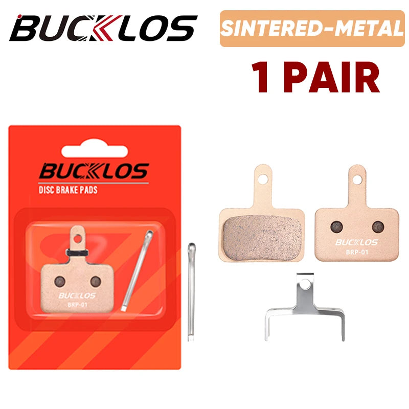 BUCKLOS Sintered-Metal MTB Brake Pads for B01S B05S Bicycle Hydraulic Disc Brake Pads Metallic Bike Brake Pad Mountain Bike Part