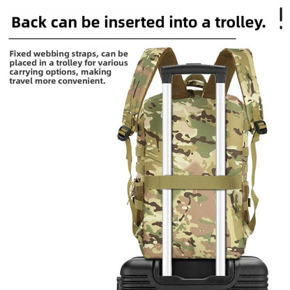 Large Capacity Tactical Backpack Outdoor Sports Hiking Camping Camouflage Bag Multi-Functional Air Cushion Strap Unisex