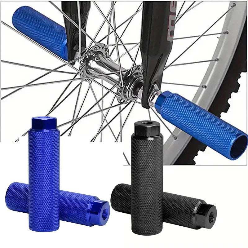 2PCS Mountain Bike Rear Foot Pedal Outdoor Riding Lightweight Bicycle Foot Pegs Cycling Parts Bicycle Accessories Fit 3/8 Inch