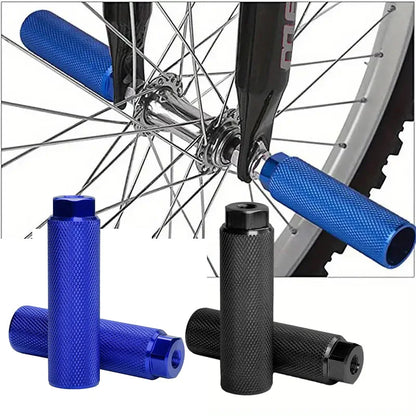 2PCS Mountain Bike Rear Foot Pedal Outdoor Riding Lightweight Bicycle Foot Pegs Cycling Parts Bicycle Accessories Fit 3/8 Inch