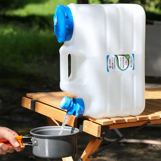 10/11/12L Drinking Water Container with Spigot Leakproof Camping Water Tank Large Capacity Water Storage Carrier for Hiking Car