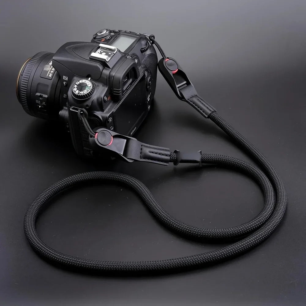 Quick Release Round Rope Camera Strap Fast Detachable Shoulder Strap for DSLR Mirrorless Camera Adjustable Camera Neck Strap