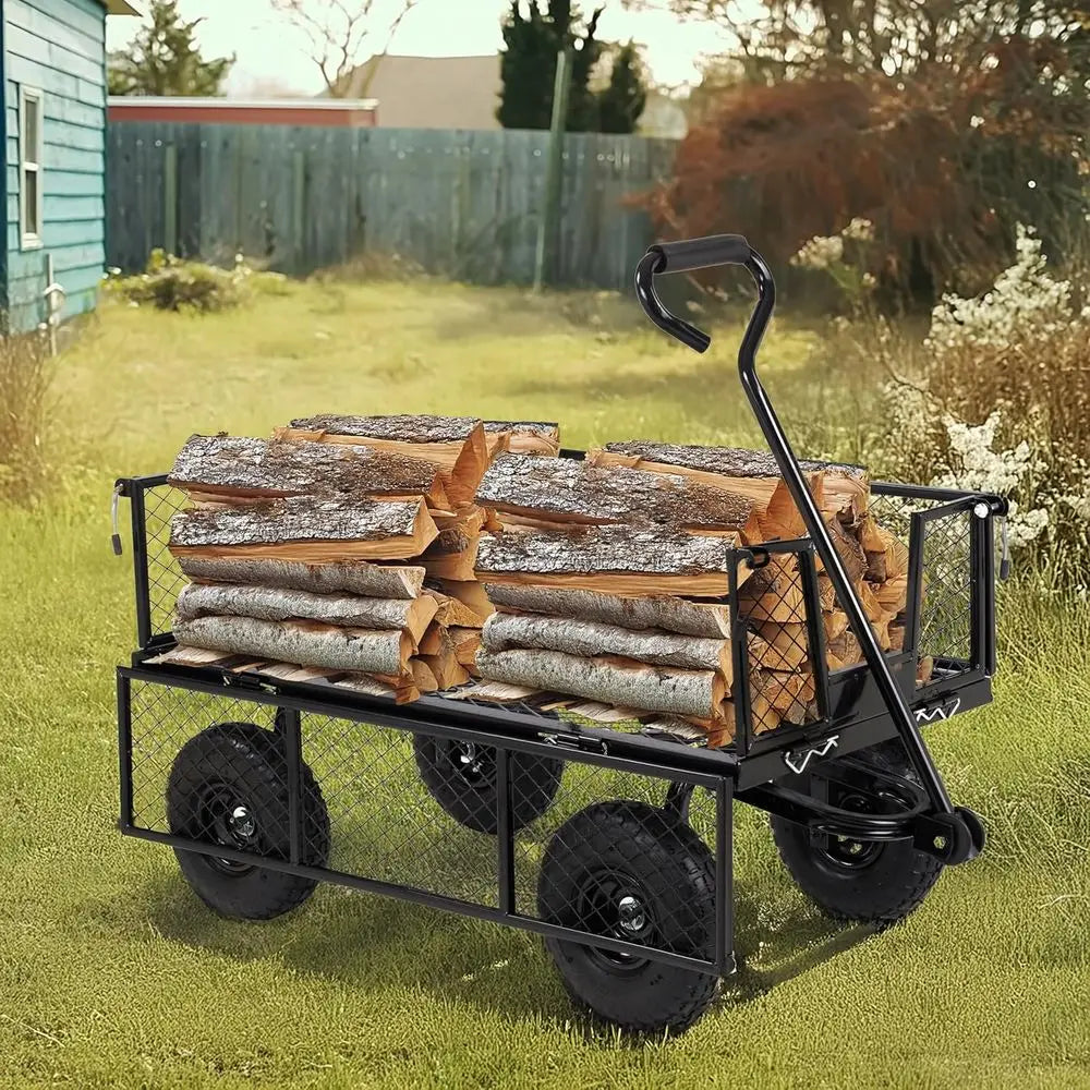 Mesh Steel Garden Cart