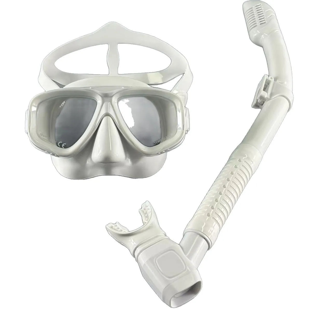 Snorkeling Two-Piece Set - Complete Dry-Style Dive Mask Equipment - Air Tube Set - Mask for Diving
