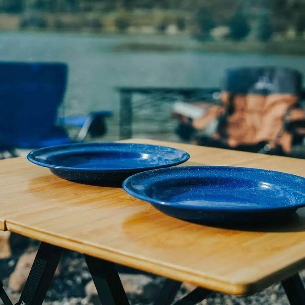 Foldable Bamboo Patio Table for Indoor/Outdoor Use (Made by Caddis Sports)