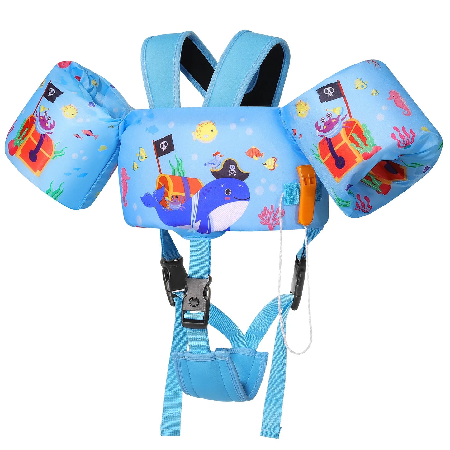 Kids Swimming Vest Toddler Floaties Arm Band Floaties with Adjustable Strap Swim Jacket Water Wing Pool Float Learning Swim