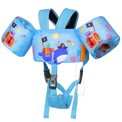 Kids Swimming Vest Toddler Floaties Arm Band Floaties with Adjustable Strap Swim Jacket Water Wing Pool Float Learning Swim