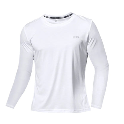 Quick Dry Clothes Men's Long Sleeve T-Shirt Breathable Sweat Absorption Fast Dry T Running Sports Top Outdoor Climbing Clothing