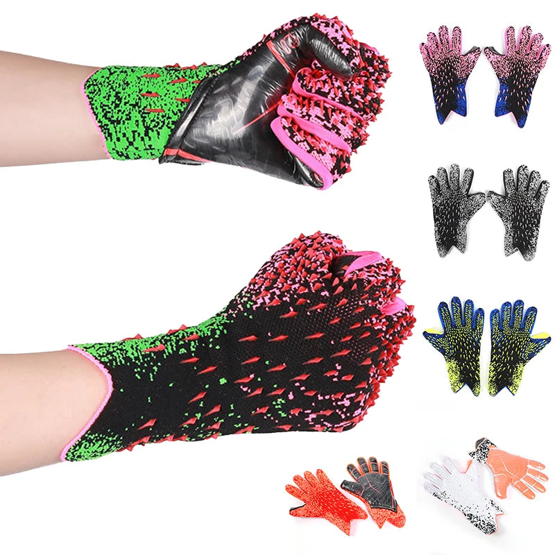 Breathable Soccer Goalkeeper Gloves for Kids Youth Strong Grip Full Finger Protective Football Soccer Football Goalkeeper Gloves