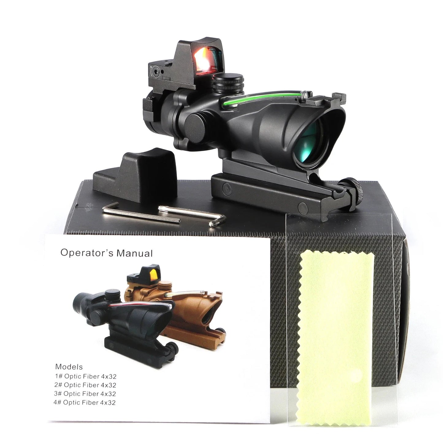 4x32 Red Dot 1x  4x Scope  Red Dot Tactical Scope