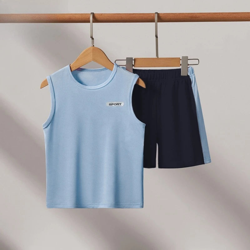 Children's Clothes Quick Dry Suit Set Sportswear 2025 New Summer Clothes Children's Sports Quick Dry Clothes