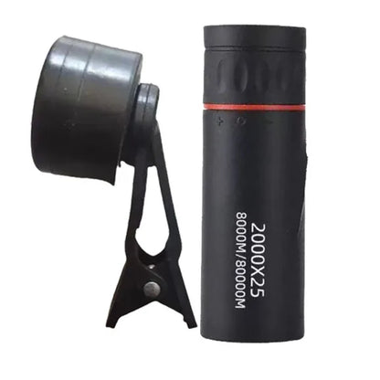 2025 2000X25 HD Monocular Telescope, Compact Portable for Travel, Hiking, Fishing, Camping, Stargazing, Concerts & Bird Watching