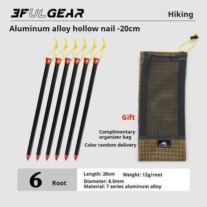 3F UL GEAR Tent Nail 15/20cm 6/10 Pcs Aluminum Alloy Pegs Outdoor Camping Accessories Canopy Nail Ground Peg Awning Legs Stakes