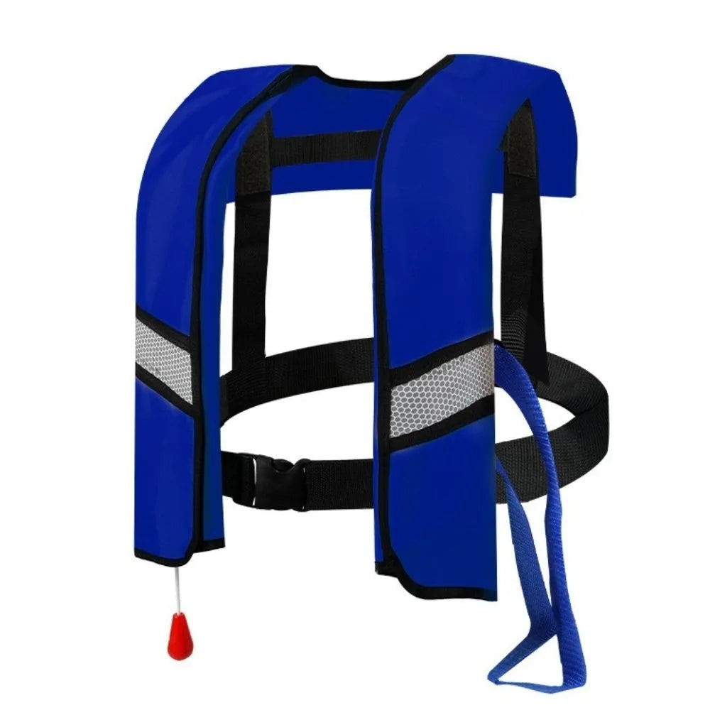 Adjustable Automatic Inflatable Life Jacket with Reflective Strips Safety Whistle Buoyancy Vest High Buoyancy