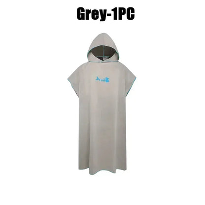 Quick-drying Changing Robe Quick Dry Bathrobe Hooded Absorbent Bath Towel Swimming & Fitness Super Absorbent Bathrobe