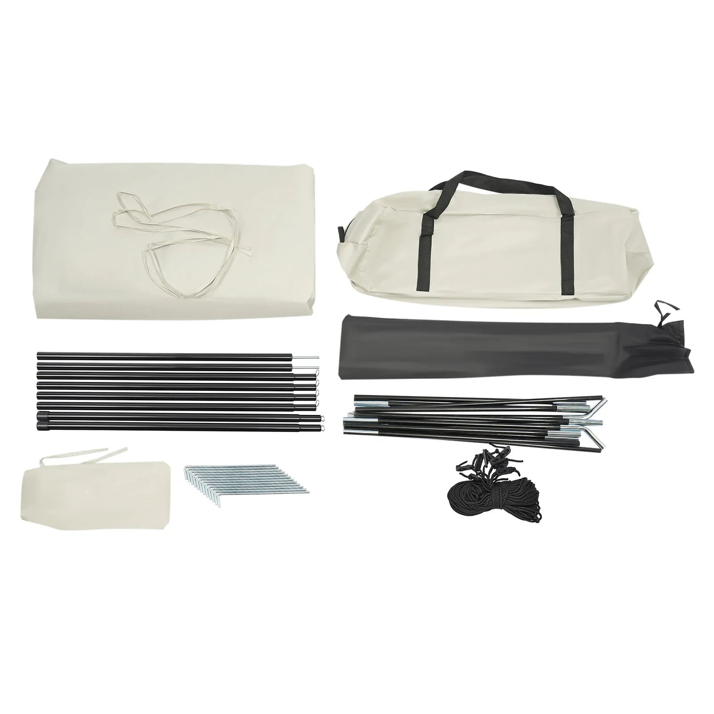 Car Awning Outdoor Tent, Car Tent Attachment for Camping 4-6 Person SUV Sedan Tailgate Awning Shelter Extension, 4.85*2.4*1.95m