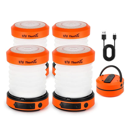 Camping Light 2/4PCS Solar Rechargable Foldable Portable Lantern Power Bank Waterproof Flashlight Solar Lamp Camp Outdoor
