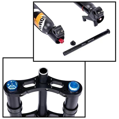 BUCKLOS Dual Crown Inverted Air Fork 26/27.5/29Inch DH MTB Air Suspension Fork 15*110mm Boost Fork E-bike Downhill Bike Parts