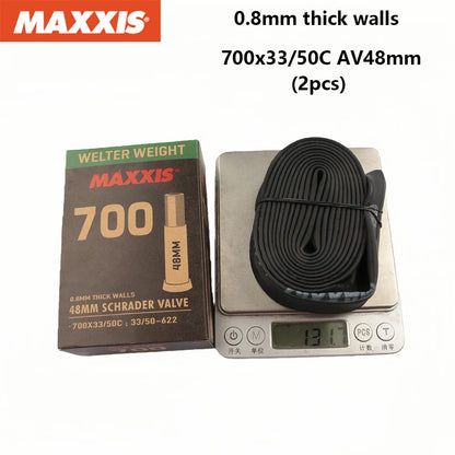 2PCS MAXXIS WELTER WEIGHT Bicycle Inner Tube 26/27.5/29 Inner Tube Of Mountain Bike Road Bike AV(SV) FV(PV) Origina Inner Tube