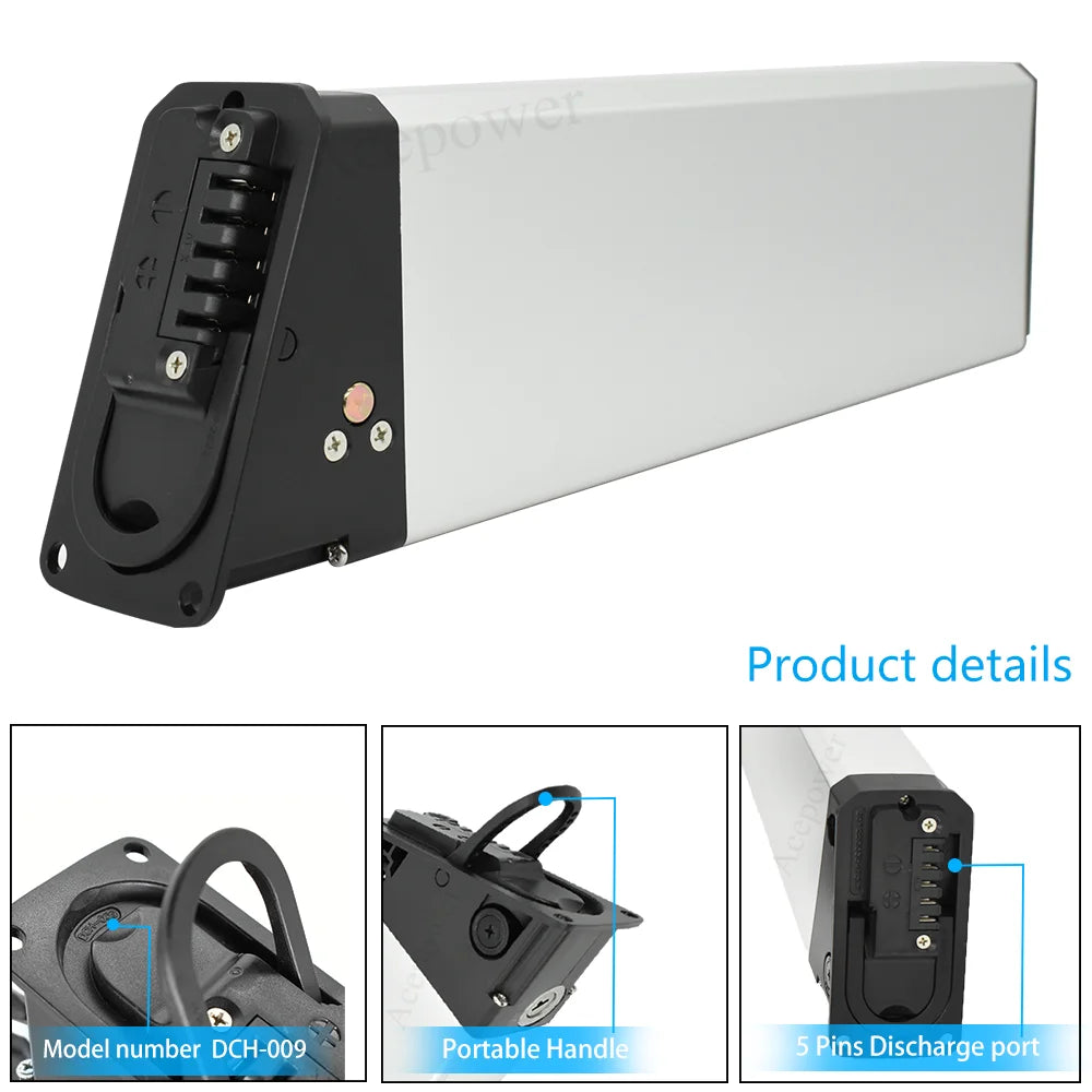 EU US Stock for Ridstar Winter Ridstar H20 Ebike Battery 48V 13Ah 16Ah 17Ah 17.5Ah Battery for Ridstar Winter H20 Folding Bike