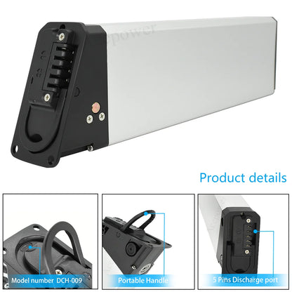 EU US Stock for Ridstar Winter Ridstar H20 Ebike Battery 48V 13Ah 16Ah 17Ah 17.5Ah Battery for Ridstar Winter H20 Folding Bike