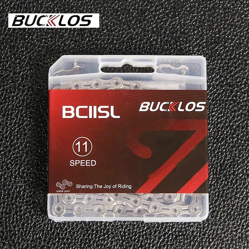 BUCKLOS Bicycle Chain 10v 11v 11EL 11SL Chain 8s 9s 10s 11s 12s Speed Bike Current 116/126 Links High Quality Chain for SHIMANO