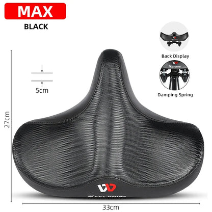 WEST BIKING Widen Bicycle Saddle Ergonomic Thick Comfortable Bike Saddle Shock Absorbtion MTB E-Bike Cushion Bicycle Accessories