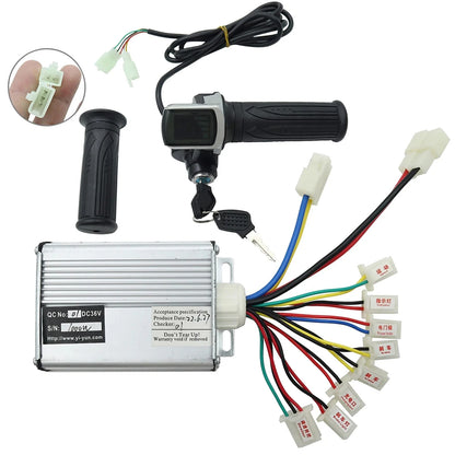 36V 48V1000W Smart Brushless Controller With Key Power Speed Rotary Throttle For Electric Scooter Bike Accessories