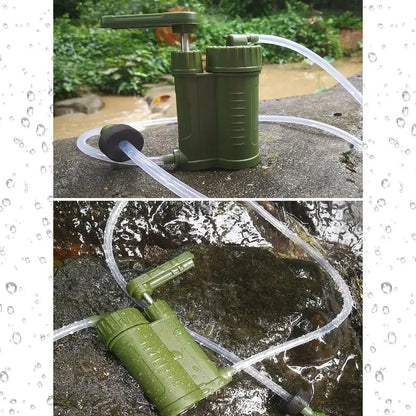 Emergency Survival Gear Water Filter Hand Pump