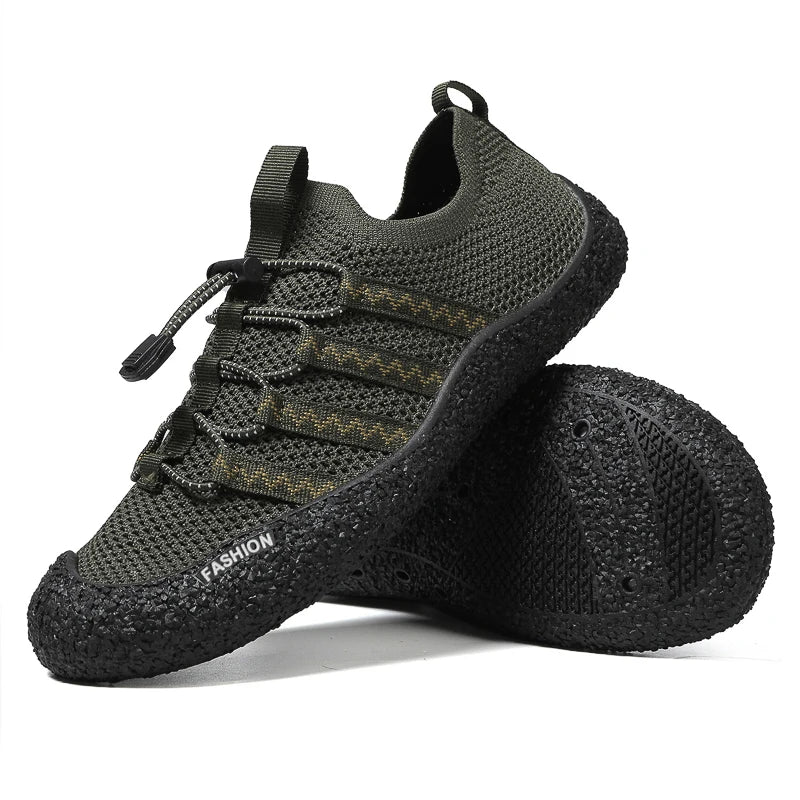 Quick Dry Aquatic Sneakers Men Women Barefoot Beach Wading Shoes Breathable Non-slip Water Sports Footwear for Surfing Diving