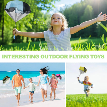 5-60pcs Parachute Toys for Boys Girls Throwing Toy Parachute Men Small Outdoor Flying Toys,Mini Army Men Parachute Toys