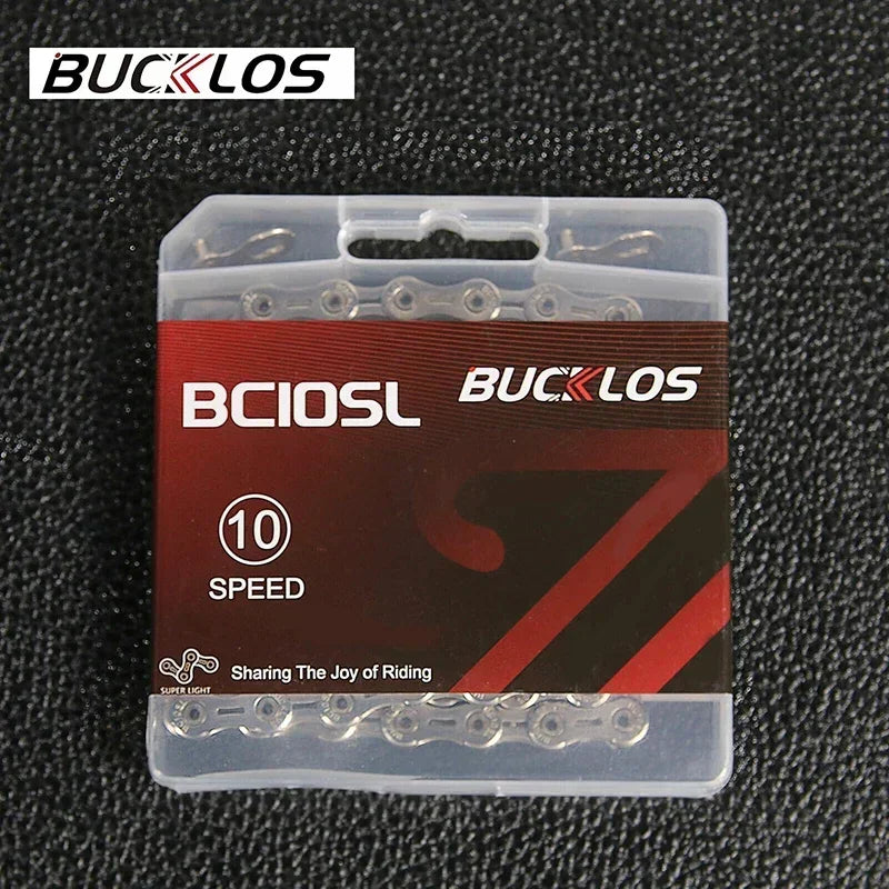 BUCKLOS Bicycle Chain 10v 11v 11EL 11SL Chain 8s 9s 10s 11s 12s Speed Bike Current 116/126 Links High Quality Chain for SHIMANO
