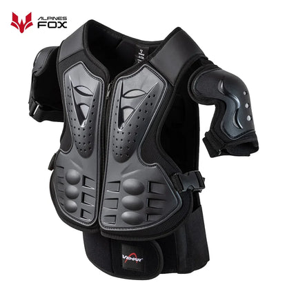 Boys Girls Full Body Skating Skiing Armor Child Kids Youth Motocross Downhill Vest Armor Jacket Chest Spine Knee Elbow Guard Pad