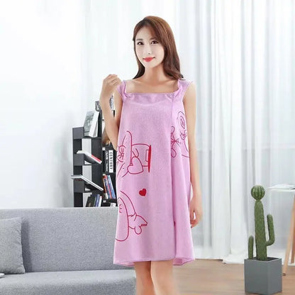 Wonderlife Women Quick Dry Magic Bathing Towel Spa Bathrobes Wash Clothing Sexy Wearable Microfiber Beach Towels Bathrooms Towel