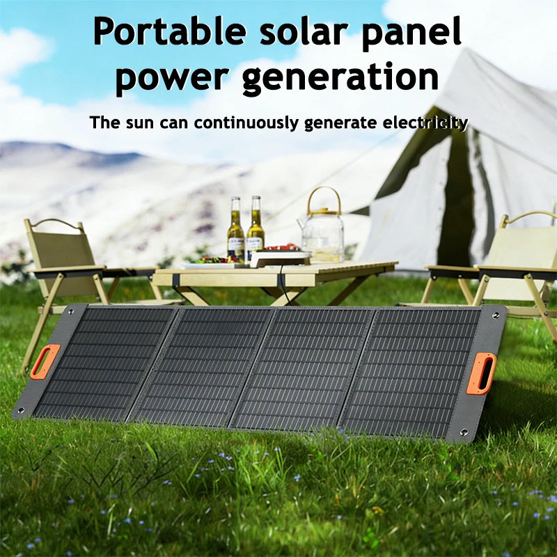 ETFE 100w 200W Foldable Solar Panels Cell Portable Solar Charging Panel Complete Kit Outdoor Tourism Camping Power Station
