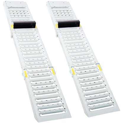 2 Sets Car Service Ramps Foldable Ferruginous Lifts Vehicles Access Ramp 1000 Lbs Capacity Loading Ramps for ATV UTV Motorcycles