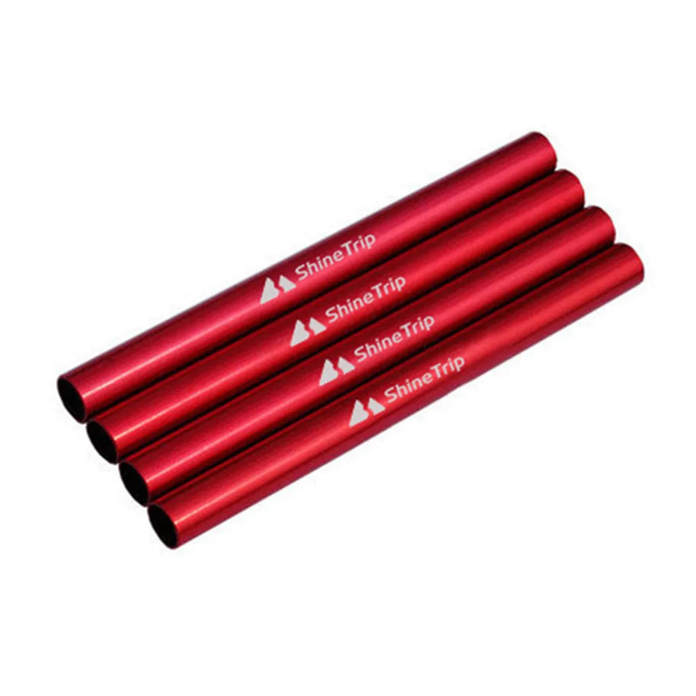 4pcs Tent Pole Repair Tube Aluminum Alloy Tent Emergency Tube Lengthen 13cm Lightweight for Hiking Awning Kit Tent Accessories