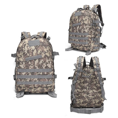 Outdoor Camouflage Double Shoulder Backpack Camping Hiking Sports Travel Backpack 3D Cycling Backpack Waterproof Oxford Cloth