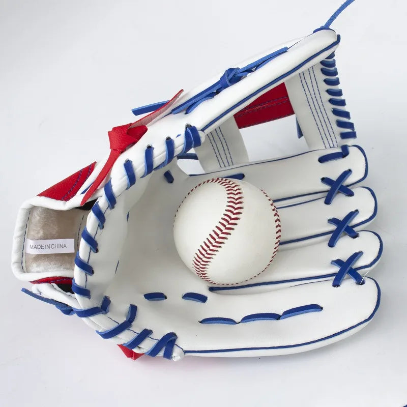 10.5/11.5/12.5 Inch Professional Baseball Sports Glove PU Faux Cowhide Youths Student Training Baseball Games Catchers Gloves