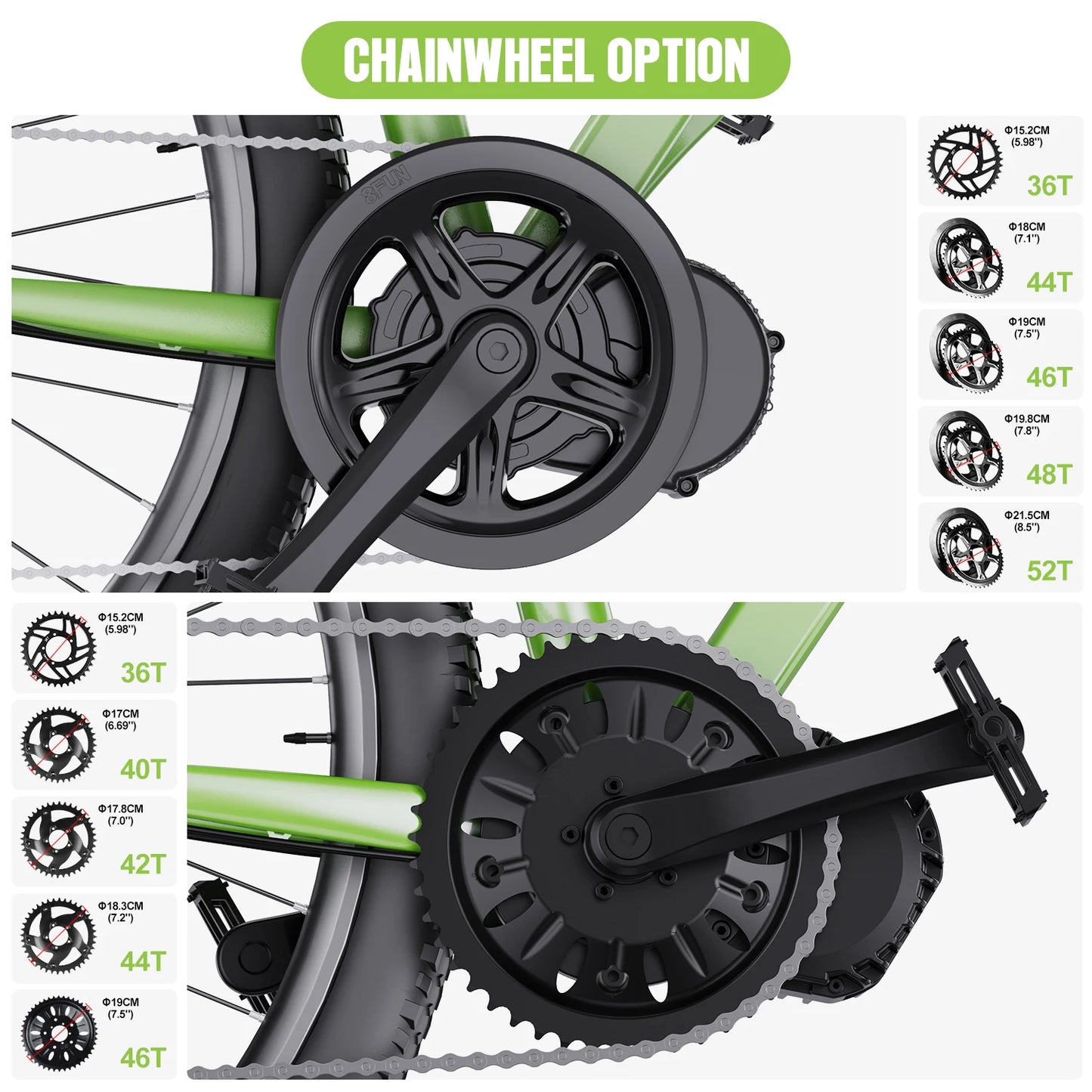BAFANG Mid Drive Motor 1000W 750W 500W 250W 350W Electric Bike Conversion Kit BBSHD BBS02B BBS01B M615 M325 M215 Ebike Kits