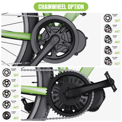 BAFANG Mid Drive Motor 1000W 750W 500W 250W 350W Electric Bike Conversion Kit BBSHD BBS02B BBS01B M615 M325 M215 Ebike Kits