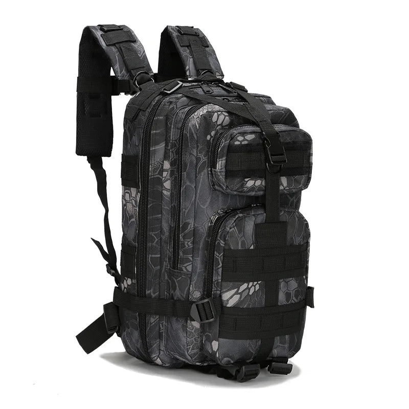 30L Trekking Tactical Bag Outdoor Sports Mountaineering Bag Oxford Waterproof Camouflage 3p Backpack for Camping Traveling